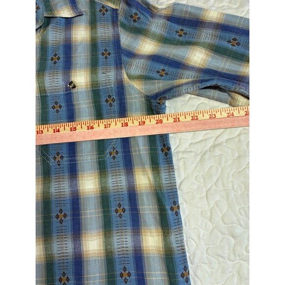 Vintage Cabin Creek Plaid Womens Button Down 100% Cotton Shirt size large - Picture 6 of 6
